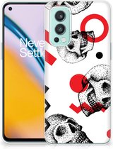 GSM Hoesje OnePlus Nord 2 5G TPU Bumper Skull Red