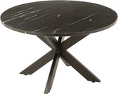 Salontafel Zwart Marmer Ø 80 cm