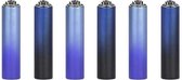 Metalen Clipper aansteker - vuursteenaansteker - Metallic Blauw