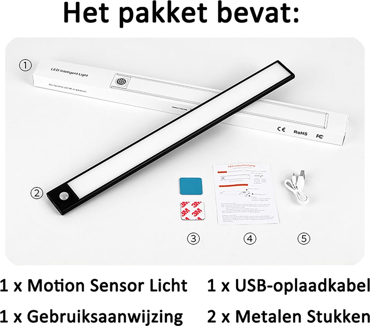 USB Oplaadbare Kastverlichting met Bewegingssensor, Trap LED Verlichting met Sensor en Afstandsbediening, Draadloos Onderbouwverlichting, Magneet Keukenkast Verlichting, Accu Keuken Licht Onder Kast USB Oplaadbare Kastverlichting met Bewegingssensor, Trap LED Verlichting met Sensor en Afstandsbediening, Draadloos Onderbouwverlichting, Magneet Keukenkast Verlichting, Accu Keuken Licht Onder Kast