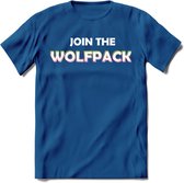 Saitama T-Shirt | Join the wolfpack Crypto ethereum Heren / Dames | bitcoin munt cadeau - Donker Blauw - M