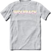 Saitama T-Shirt | Wolfpack Crypto ethereum Heren / Dames | bitcoin munt cadeau - Licht Grijs - Gemaleerd - L