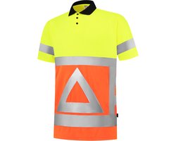 Tricorp Poloshirt Verkeersregelaar 203011 - Fluor Oranje/Geel - Maat L