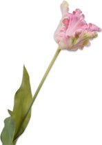 Silk-ka Kunstbloem-Zijden Bloem Tulp Steel Roze 71 cm