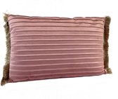 Elzet - Sierkussen rechthoek - Velvet roze - 45x60cm
