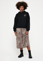 LOLALIZA Oversized hoodie - Zwart - Maat XL
