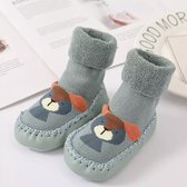 Slofjes Baby - Voetlengte 11,5 CM - Maat 19/20 - Anti-Slip Zooltje - Kraamcadeautje - Unisex