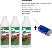 HG Groene aanslagreiniger Concentraat 1000ML 3 stuks - + Knijpkat/Zaklamp