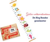 Hey Reader - Boekenbox ‘Verwonderen’ met gratis groeimeter! 6 maanden voor 0/1 jaar - voor meer leesplezier - leuk voor kraamcadeau!
