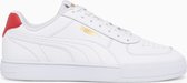 PUMA Caven Unisex Sneakers - White/Gold/High Risk Red - Maat 44.5