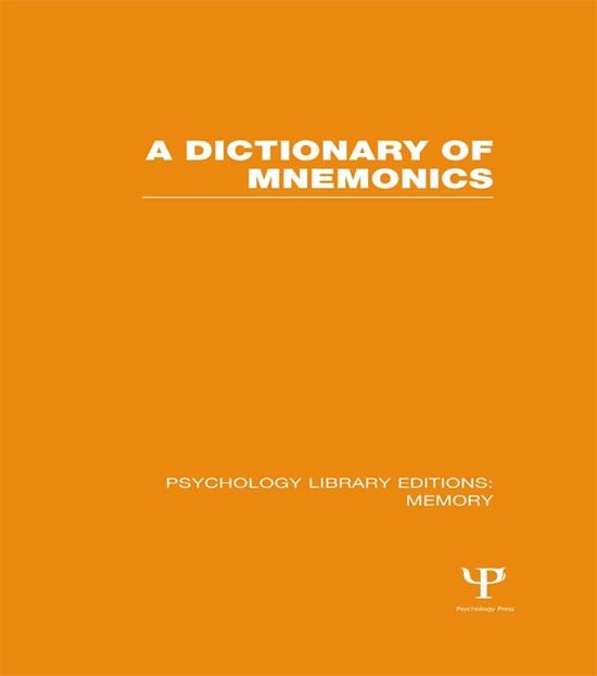 A Dictionary of Mnemonics (Ple - cover