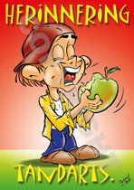 Oproepkaart - HERINNERING TANDARTS - Cartoon 'Appel' - 100 stuks