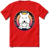 Saitama T-Shirt | Wolfpack Crypto ethereum Heren / Dames | bitcoin munt cadeau - Rood - S