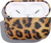 Apple AirPods Pro 1 Hoesje - Mobigear - Leopard Serie - Hard Kunststof Hoesje - Bruin - Hoesje Geschikt Voor Apple AirPods Pro 1