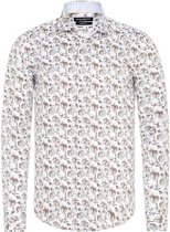 Overhemd  lange mouw  met print Sophie Beatrix 1082 "Color: White","Size: XL"