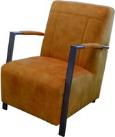 Industriële fauteuil Rosetta | velours Adore cognac 28 | 64 cm breed