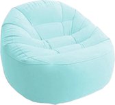 LuxuryLiving - Opblaasstoel - Kuipstoel - Opblaasbare stoel - Binnen en buiten - Beanless Bag - 112 x 104 x 74 cm - Vinyl - Blauw