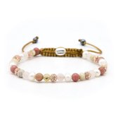 Karma armband 84451 Spiral Pink Sky XXS (rosegold crystal)