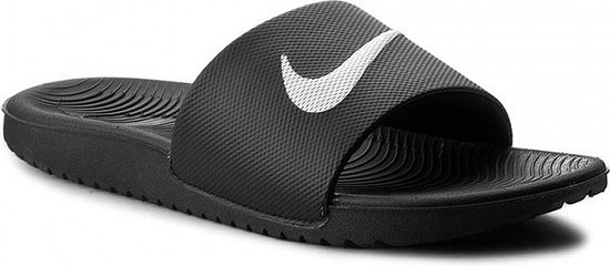 Nike Kawa Slippers Jongens - Black/White |