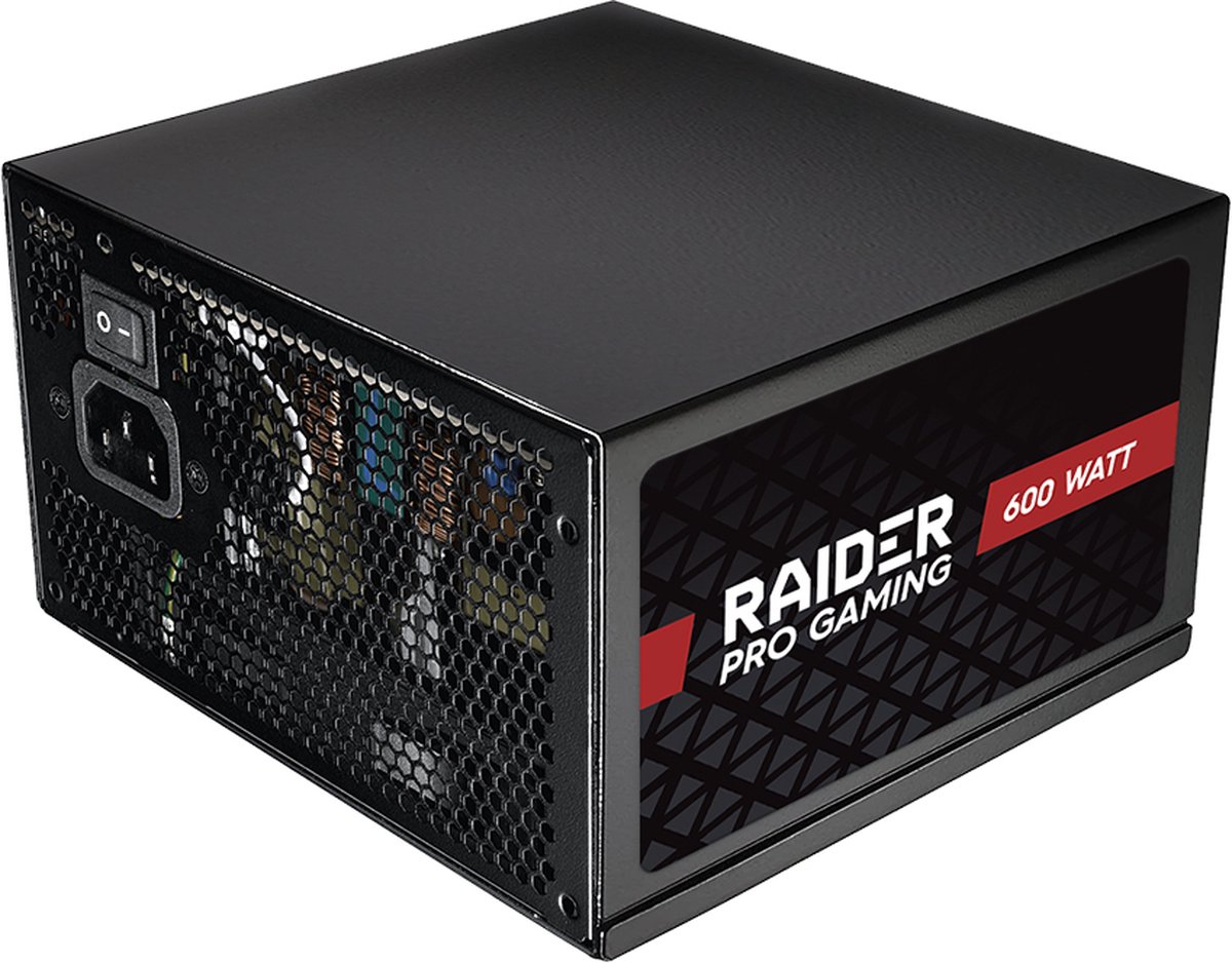 RAIDER PRO GAMING Power Supply - PC Voeding - PSU ATX 600 WATT