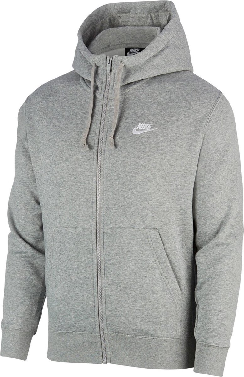 Nike Sportswear Club Hoodie Fz Bb Heren Vest 2XL Zilver