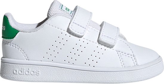 adidas Advantage I Jongens Sneakers - Ftwr White/Green/Grey Two F17 - Maat  27 | bol.com