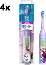 4x Oral-B Disney Frozen Elektrische Tandenborstel op batterijen - Voordeelverpakking
