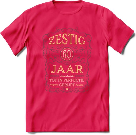 60 Jaar Legendarisch Gerijpt T-Shirt | Grijs - Ivoor | Grappig Verjaardag  Cadeau |... | bol