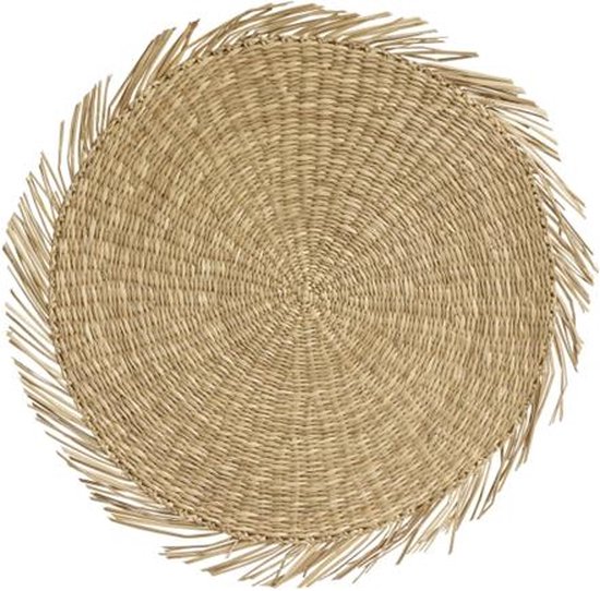 Nordal Cloves placemat zeegras Ø44 cm naturel