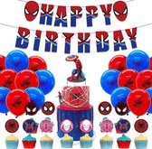 36-delige verjaardagset van SPIDERMAN - Spiderman versiering - Spiderman verjaardag - Spiderman - Spiderman decoratie - Spiderman slinger - Spiderman feestje - Spiderman ballonnen