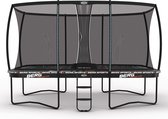 BERG Sport trampoline rectangulaire Pro Bouncer gris 500 cm avec filet de sécurité deluxe XL