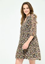 LOLALIZA Babydoll jurk - Geel - Maat 46