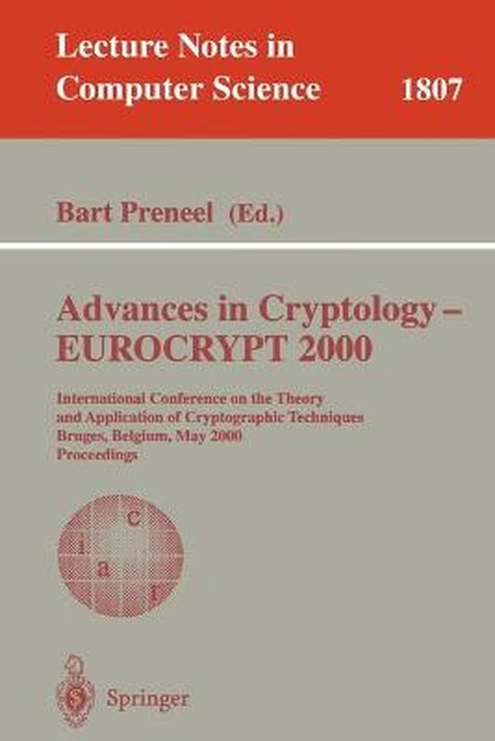 Advances in Cryptology - EUROCRYPT 2000 - cover