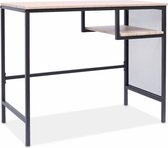 Bol.com sweeek - Bureau loft - 90x45x75cm - houtlook en metaal aanbieding