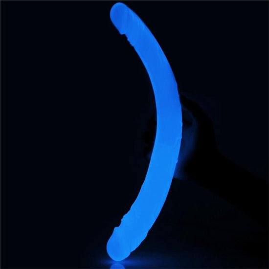 Lovetoy - Lumino Play - Dubbele Dildo - 37 cm - Glow In The dark