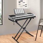 Dubbele Braced X Frame Keyboard Stand, Opvouwbare Versterkte Toetsenbord Stand, In hoogte verstelbare Stand voor Piano Elektronische Toetsenborden voor 61 tot 88 Toetsenborden en Digitale Pia