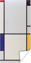 Affiche Tableau I - Piet Mondrian - 20x40 cm