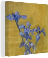 Canvas Schilderij Irissen - Piet Mondriaan - Oude meesters - 20x20 cm - Wanddecoratie