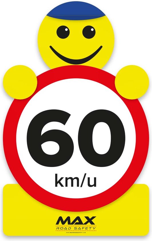 Max verkeerspoppetje 60 km/u - bord M