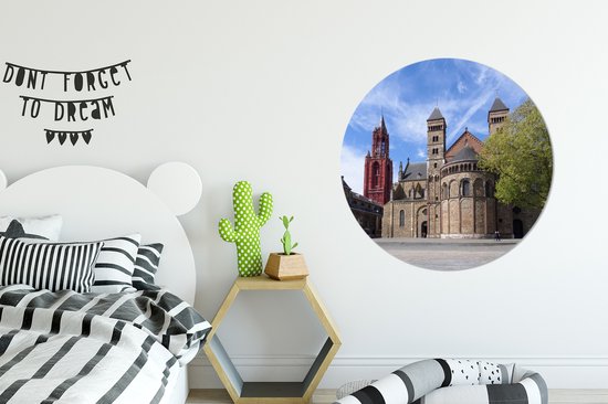 Wall Circle - Wall Circle Indoor - Ancien - Architecture - Maastricht - ⌀ 90 cm - Décoration murale - Peintures Ronds