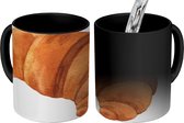 Magische Mok - Foto op Warmte Mok - Aquarel - Croissant - Eten - 350 ML