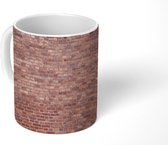 Mok - Baksteen - Rood - Muur - 350 ML - Beker