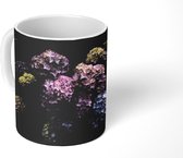 Mok - Bloeiende hortensia struiken in de tuin - 350 ML - Beker