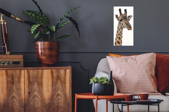 Stickers Stickers muraux - Girafe - Animal - Wit - 20x40 cm - Feuille adhésive