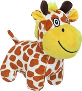 Hondenspeelgoed - giraffe pluche giraffe met piep - 20 cm.