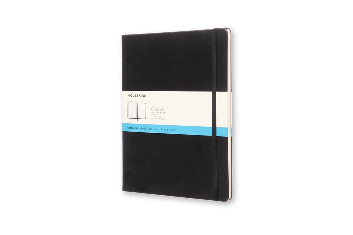 Moleskine Classic – Notitieboek – Bullet Journal – Extra Large – 19x25cm – Hardcover – Gestippeld – Dotted – Zwart