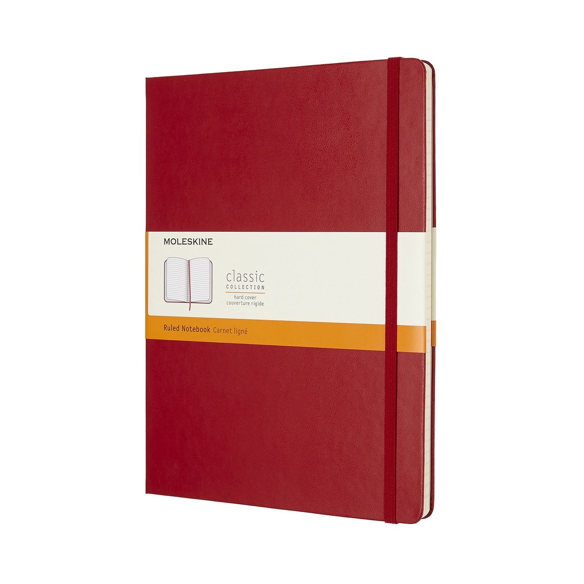 Moleskine Classic Notitieboek - Extra Large - Hardcover - Gelinieerd - Rood