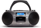 Aiwa BBTC-660DAB Zwart draagbare DAB+/FM radio - met cd-speler, cassette, Bluetooth, USB