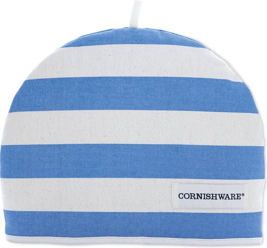 Cornishware Blue Teacosy - Theemuts - Cornishblue - blauw wit gestreept