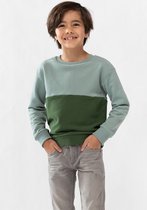 Sissy-Boy - Groene colorblock sweater
